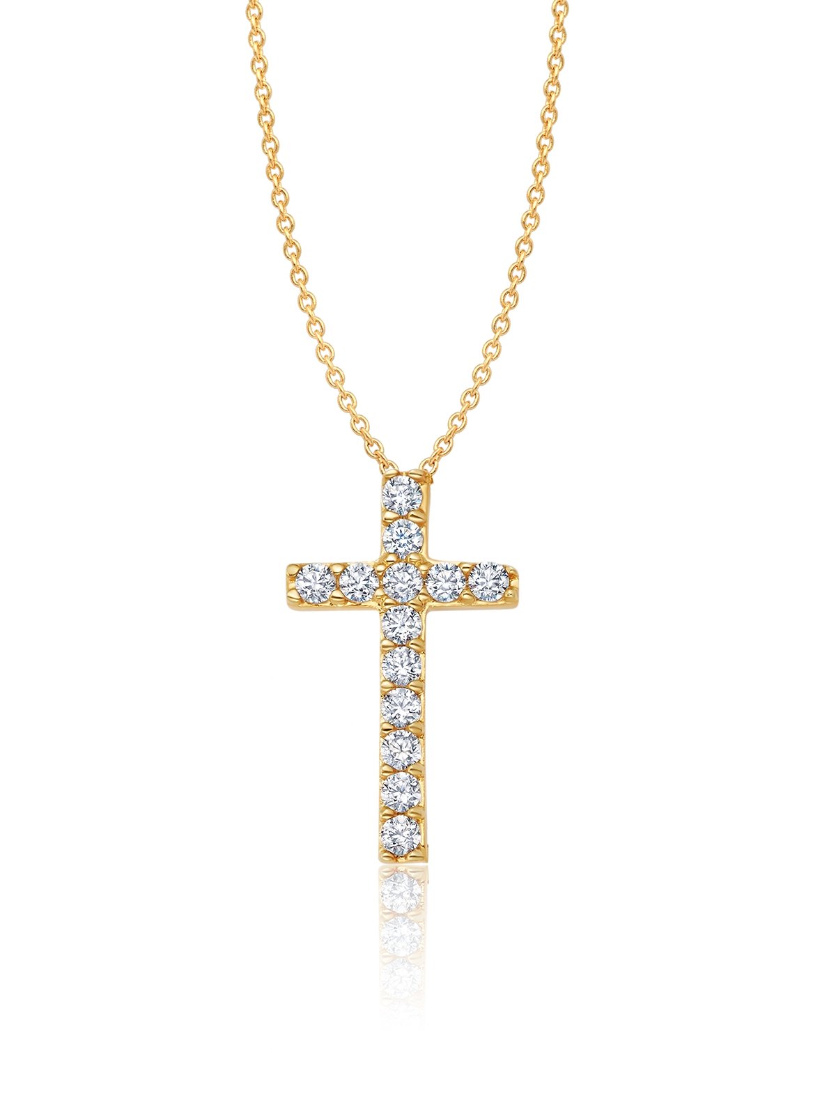 Cross necklace store real