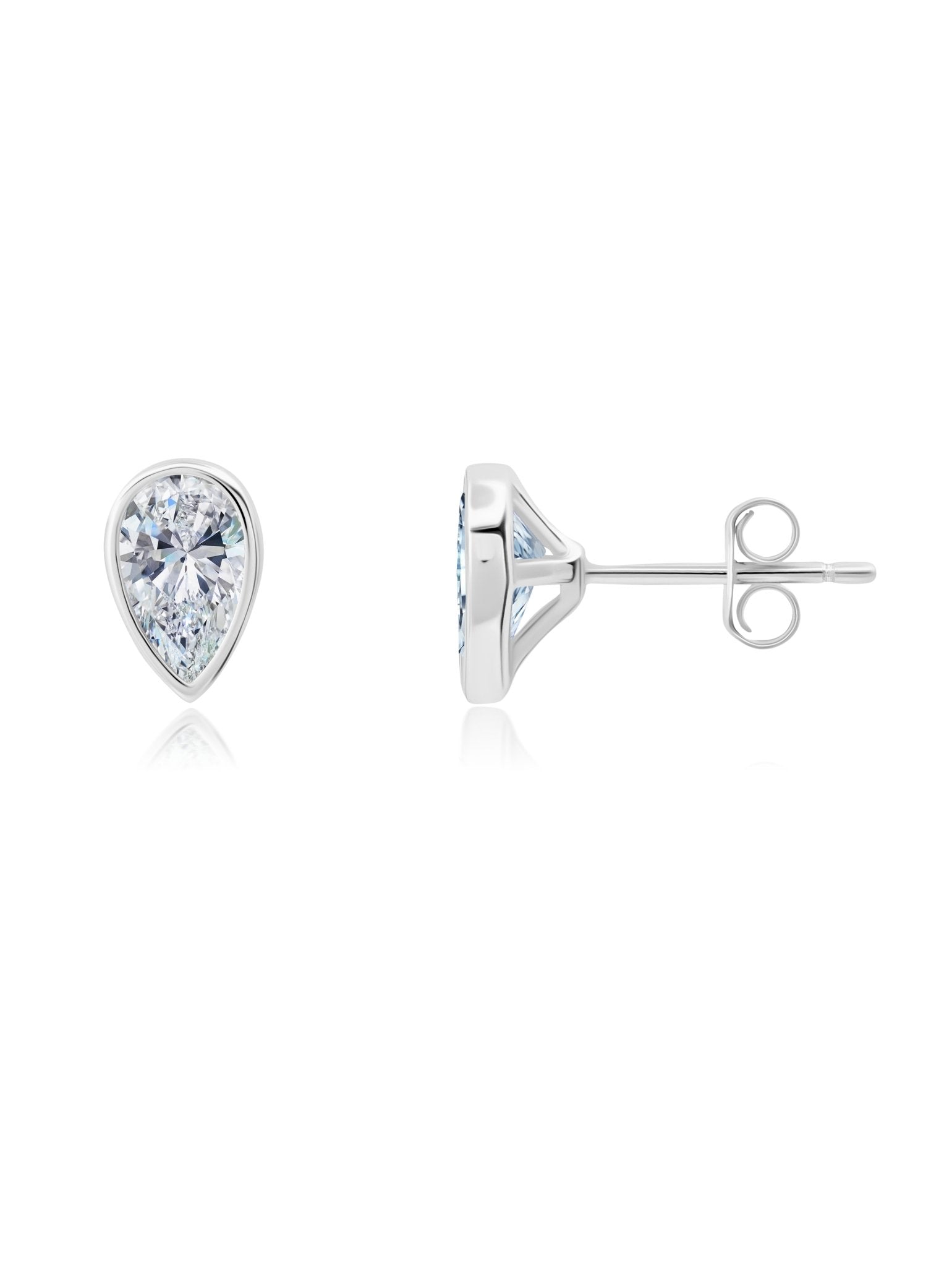 Pure platinum store stud earrings