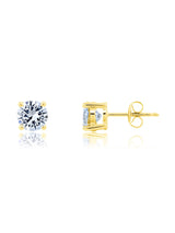 1ct Brilliant Stud Earrings in Gold - CRISLU