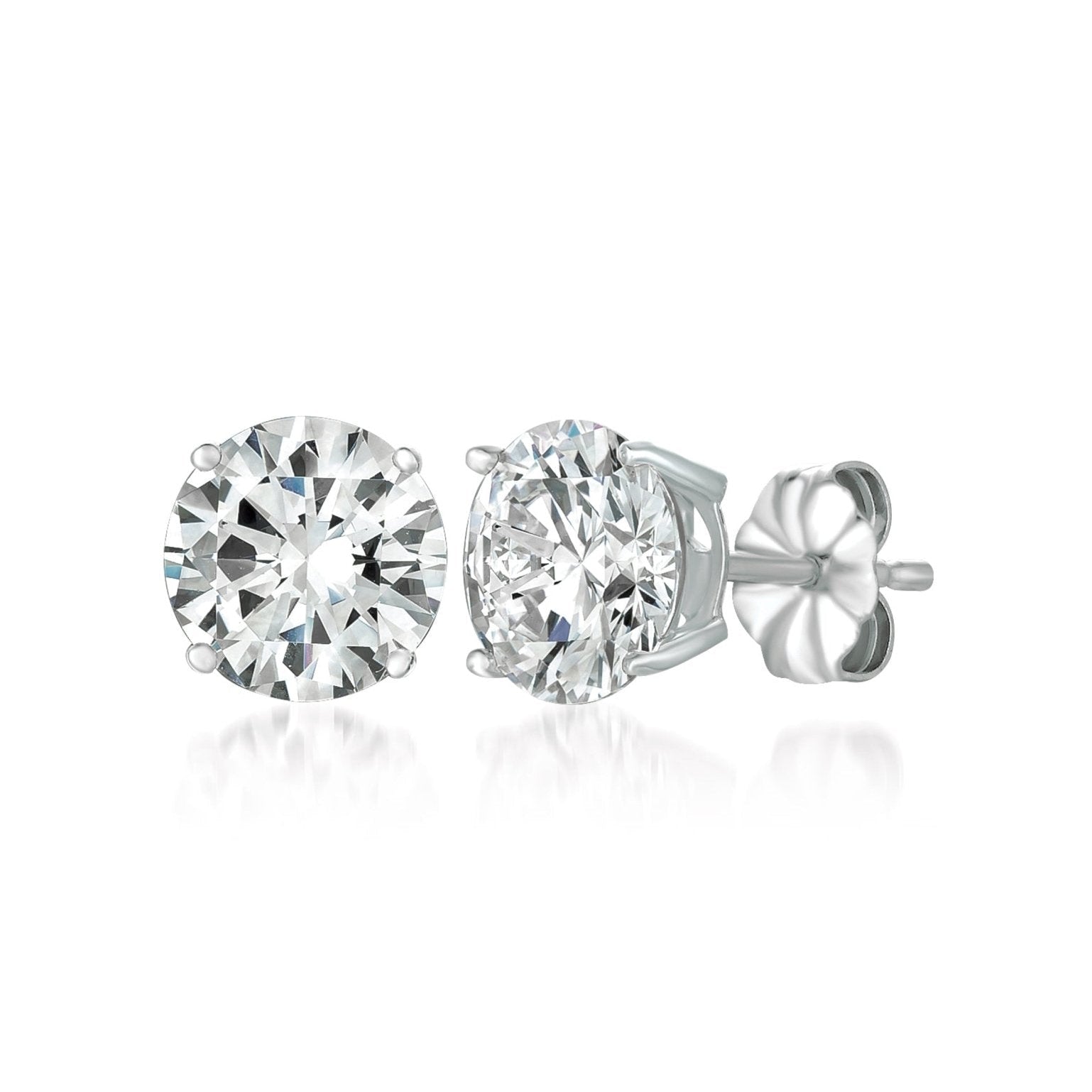 2ct Brilliant Stud Earrings in Platinum - CRISLU