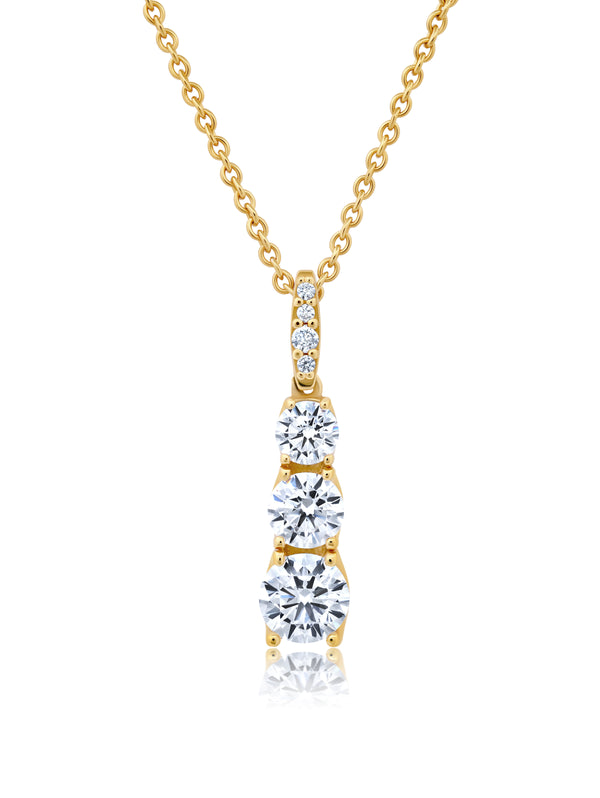 Brilliant Round Graduated With Pave 16'' Extending Necklace Sale