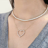 Adore Open Heart Necklace in Gold - CRISLU