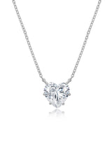 Adore Pendant Heart Necklace in Platinum - CRISLU