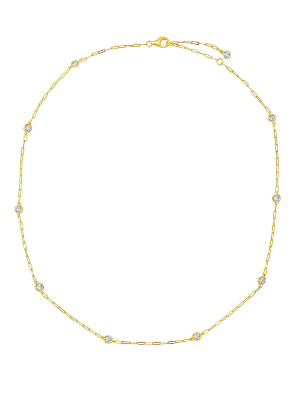 Aura 16" Necklace in Gold - CRISLU