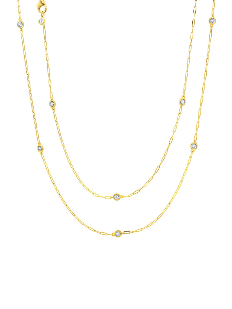 Aura 36" Necklace in Gold - CRISLU