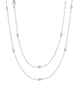 Aura 36" Necklace in Platinum - CRISLU