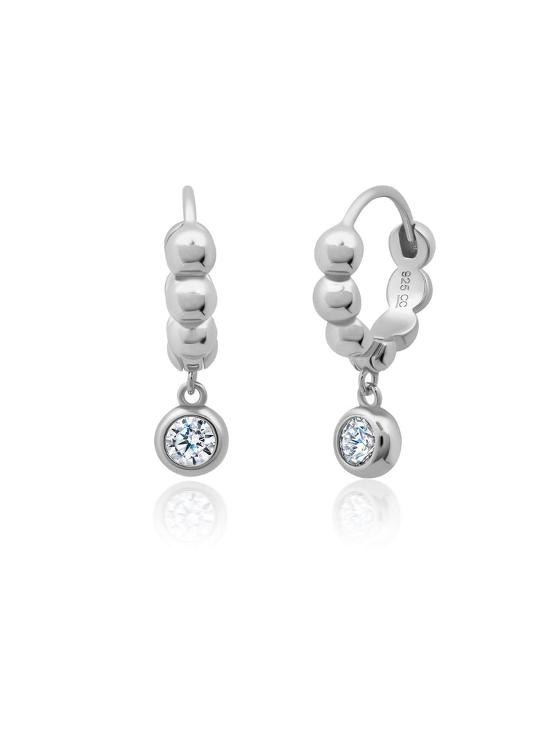 BBY Earrings in Platinum - CRISLU