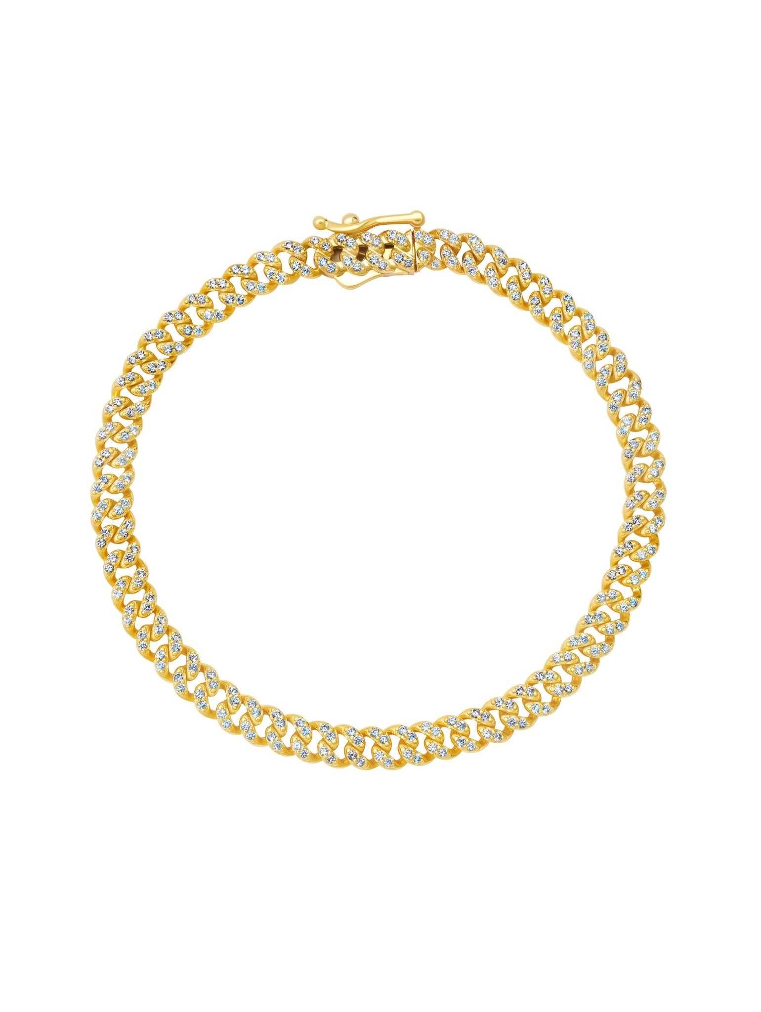 Cabana Cuban Link Bracelet in Gold - CRISLU