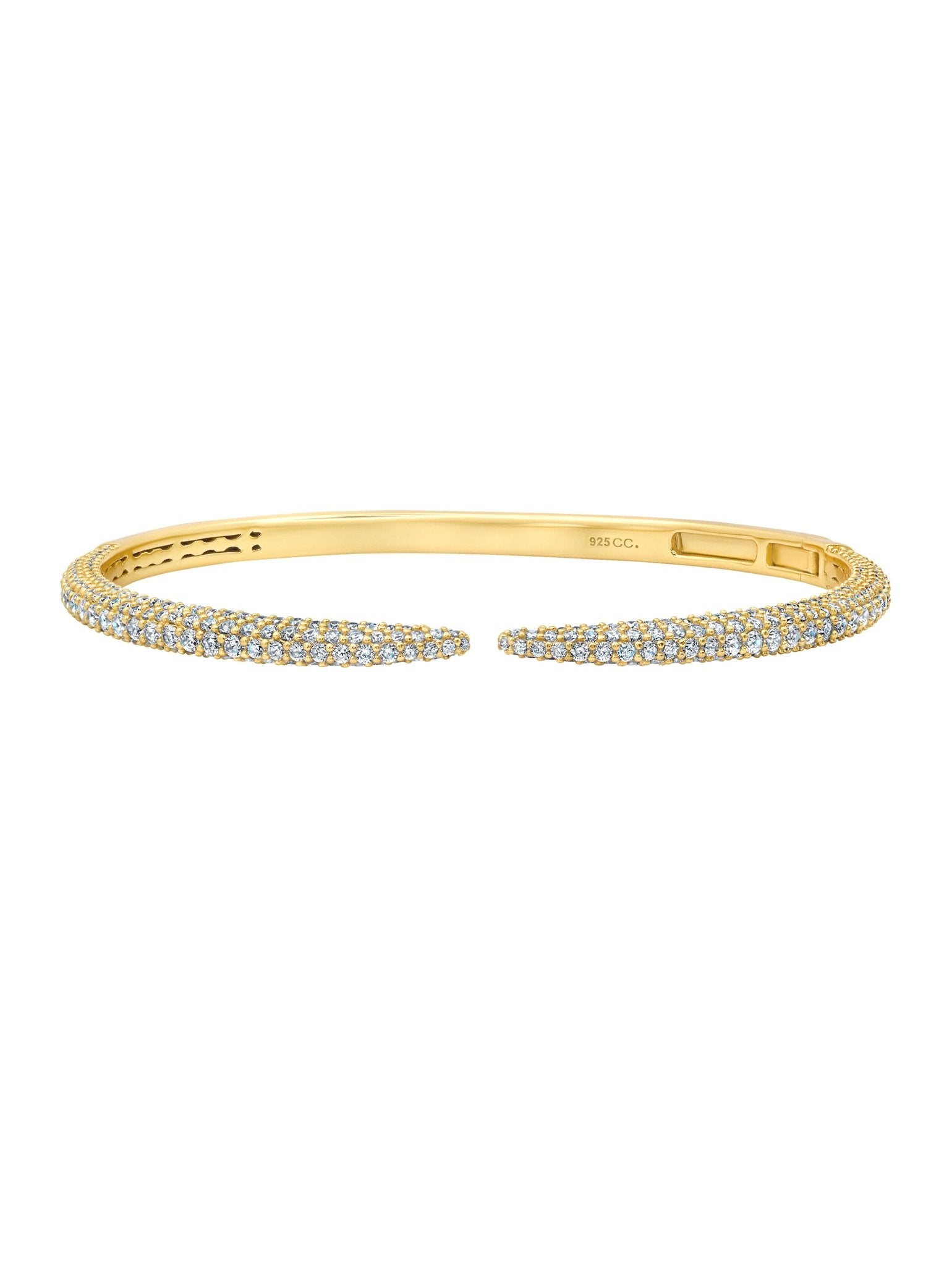 Chamonix Open Bangle in Gold - CRISLU