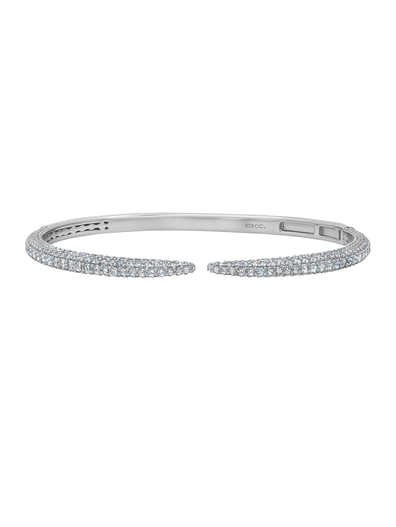 Chamonix Open Bangle in Platinum - CRISLU