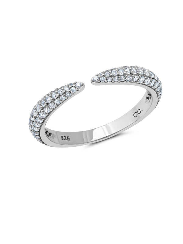 Chamonix Open Ring in Platinum - CRISLU