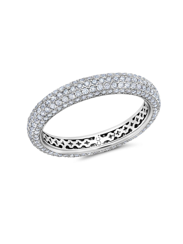 Chamonix Small Eternity Ring in Platinum - CRISLU