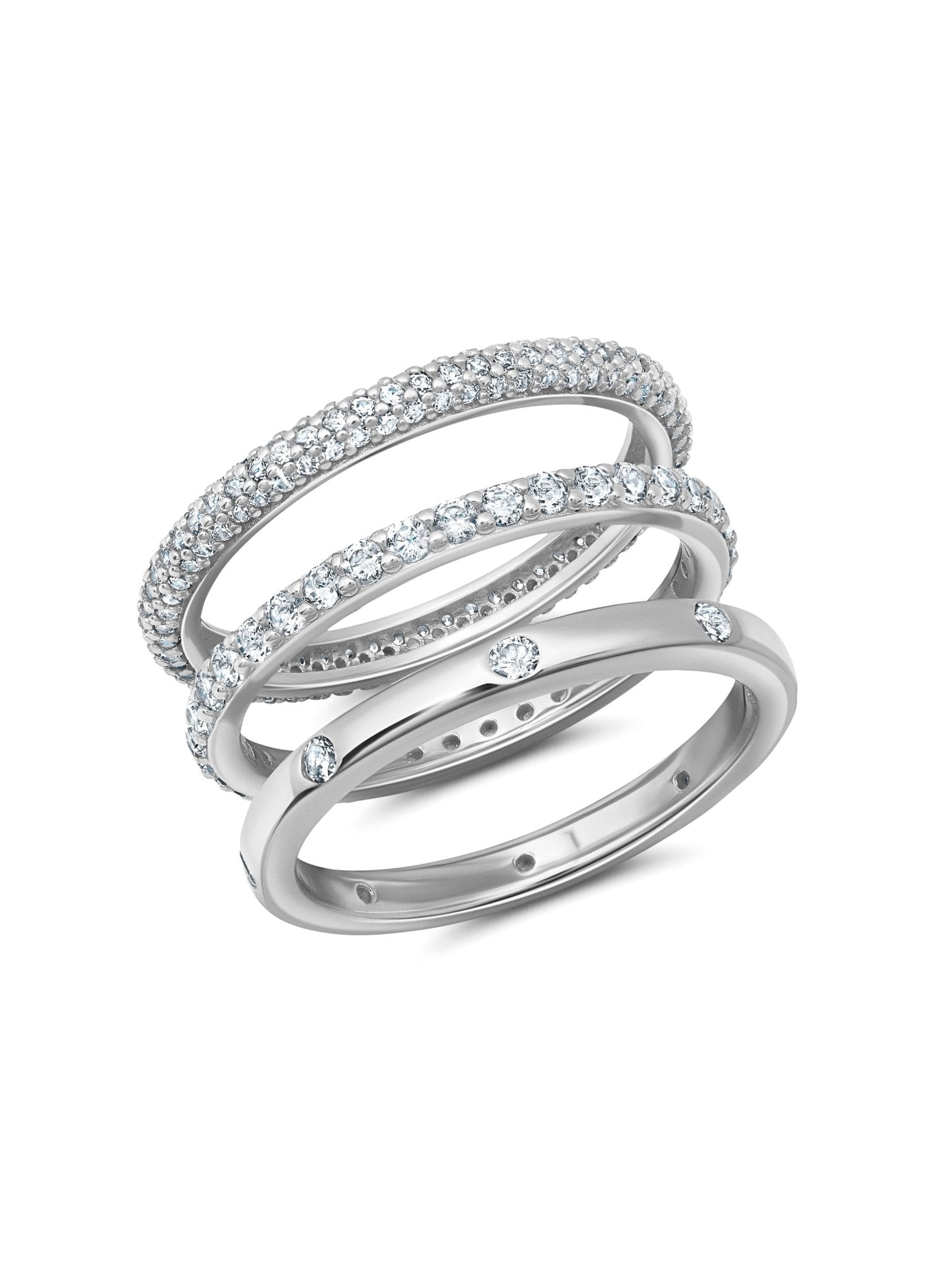 Eternal Stacking Ring in Platinum - CRISLU