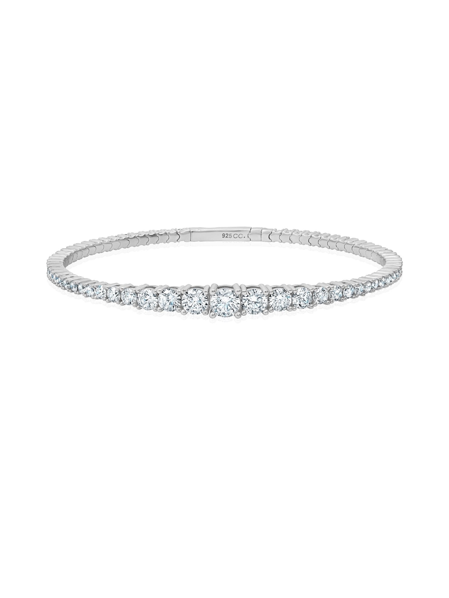 Graduated Flex Bracelet in Platinum - CRISLU