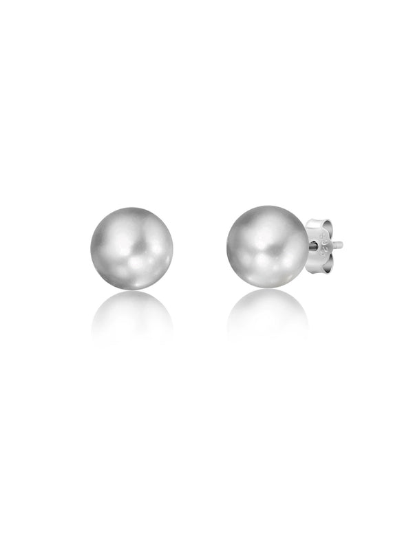 Gray Pearl Earrings - CRISLU