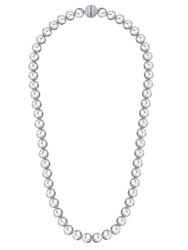 Large Gray Pearl Necklace - CRISLU