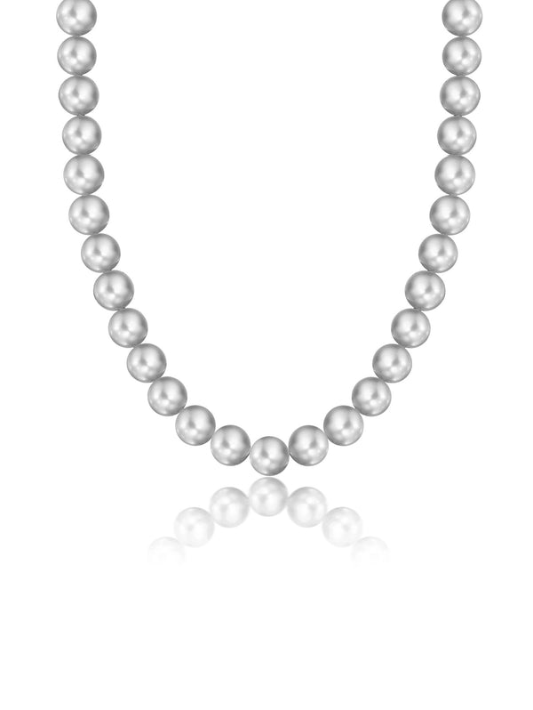 Large Gray Pearl Necklace - CRISLU