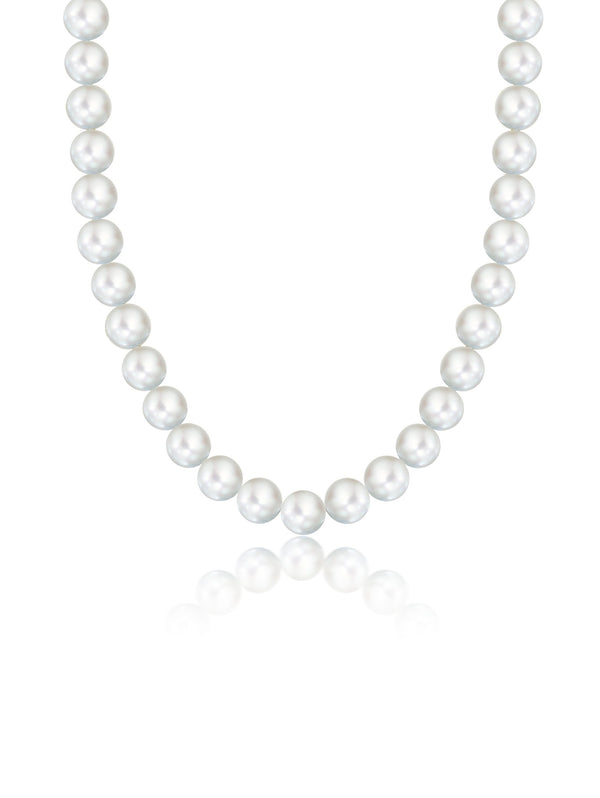 Large White Pearl Necklace - CRISLU