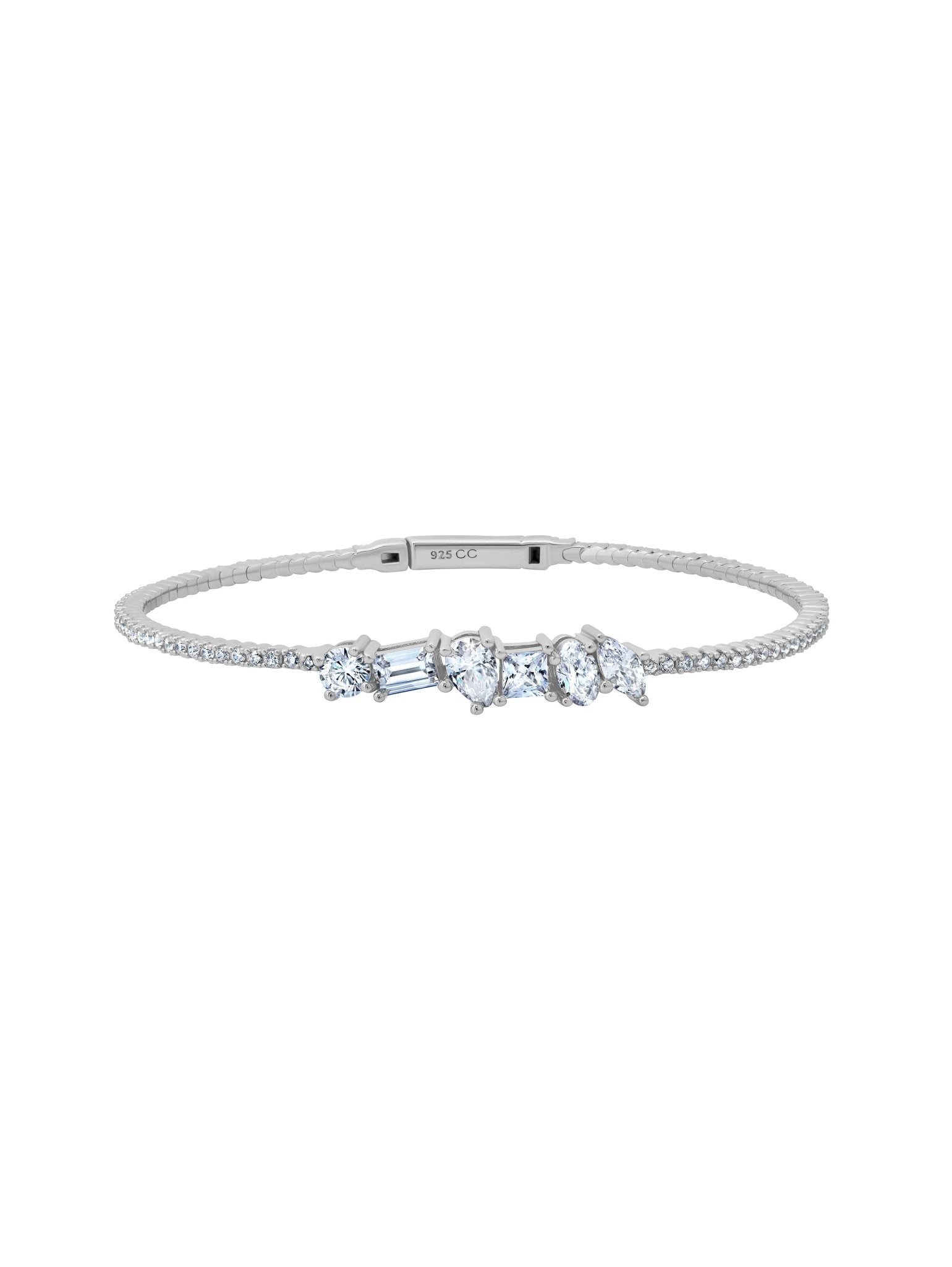 Luminous Flex Bangle in Platinum - CRISLU