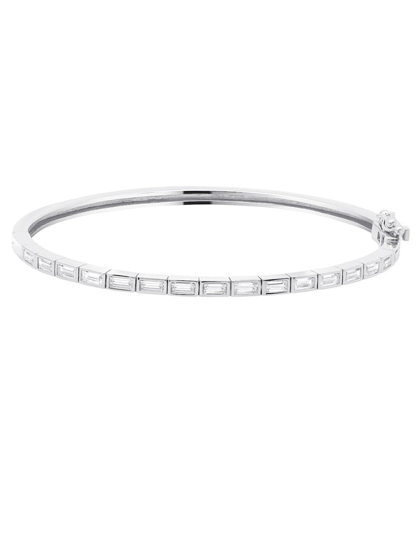 Prism II Bangle Finished in Pure Platinum Sale - CRISLU