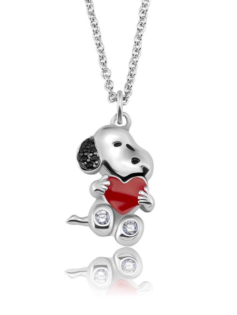 Snoopy's Love Necklace - Silver - CRISLU