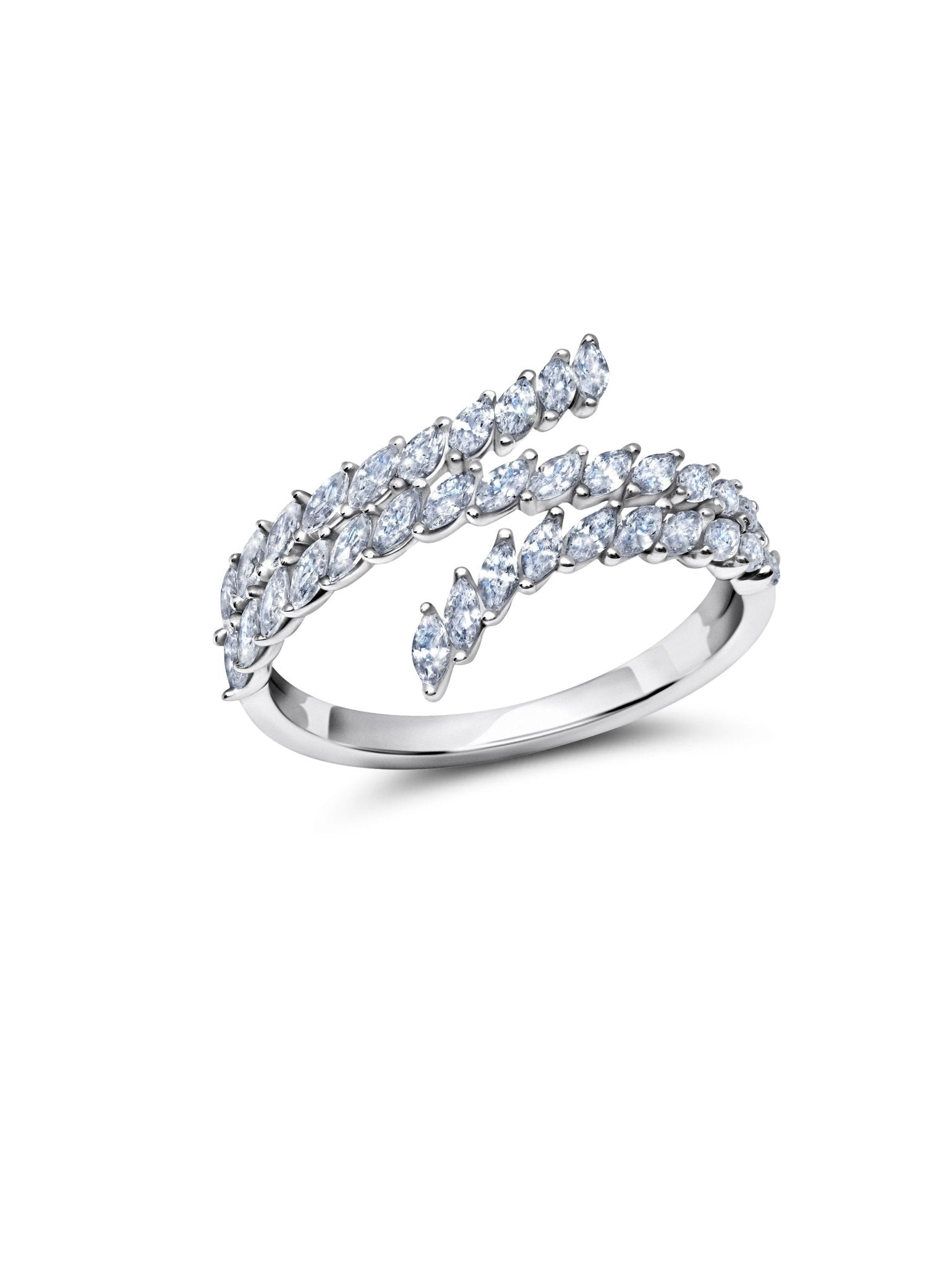 3 Row Small Looping Eternity Ring - CRISLU