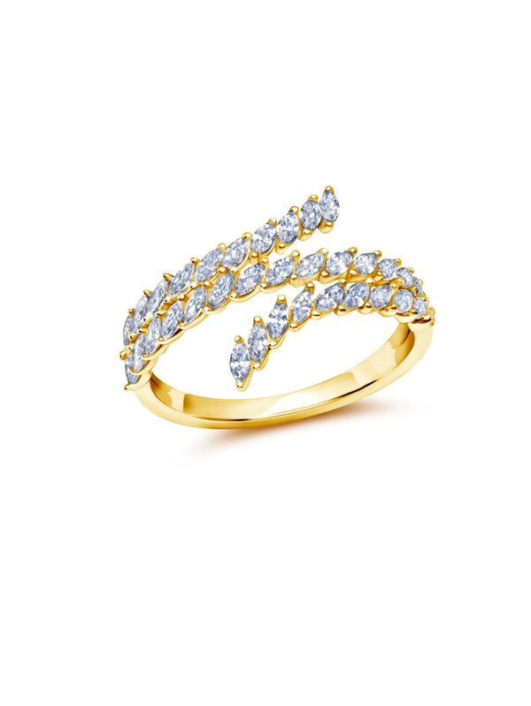 3 Row Small Looping Eternity Ring - CRISLU