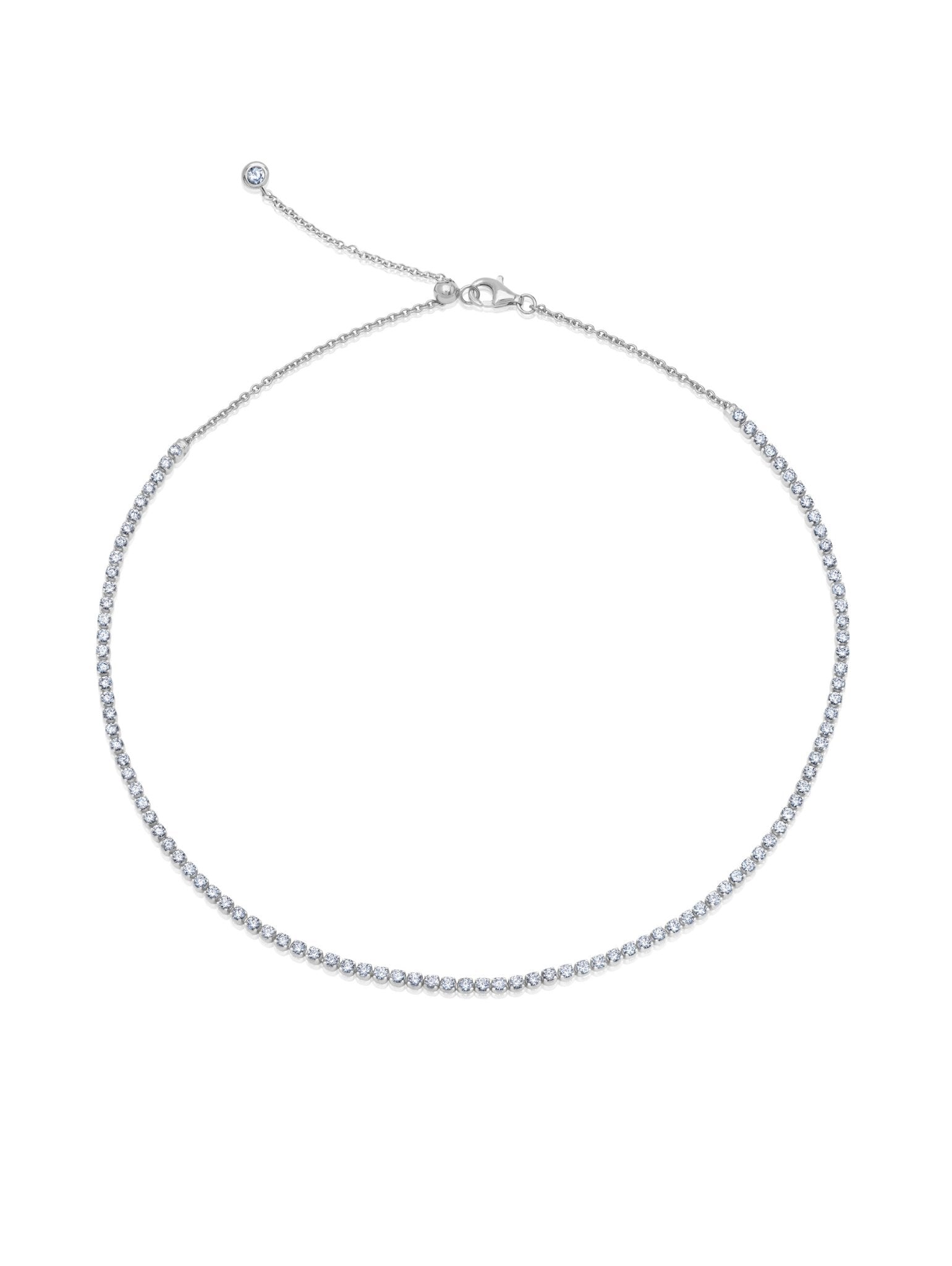 Adjustable Choker Tennis Necklace - CRISLU