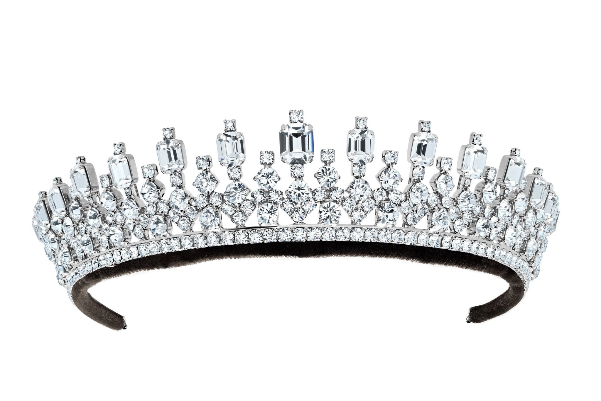 Andrew Prince by Crislu Emerald and Round Cut Tiara - CRISLU