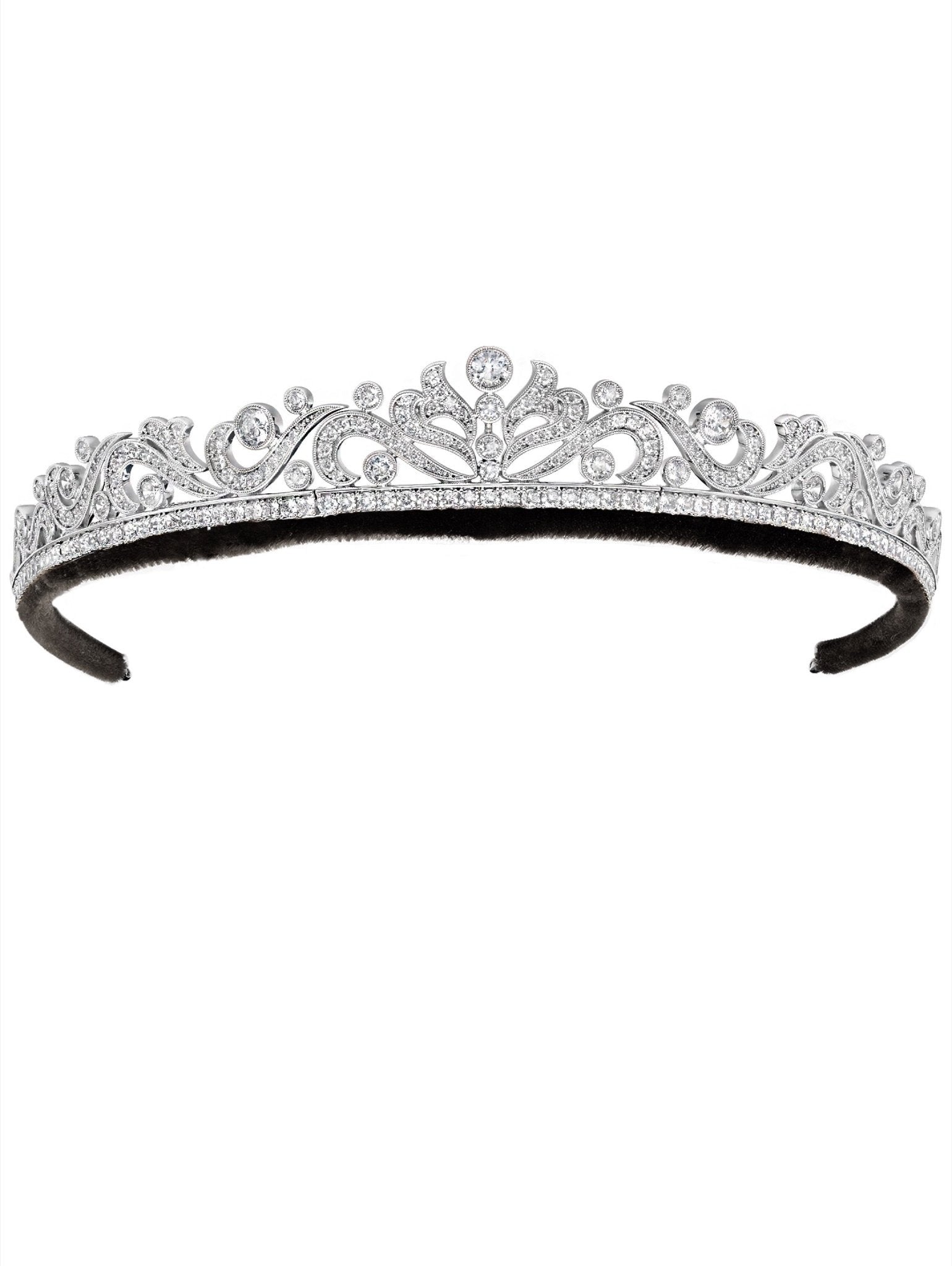 Andrew Prince by Crislu Scroll and Brilliant Cut Tiara - CRISLU