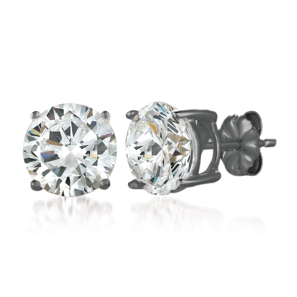 Rhodium on sale stud earrings