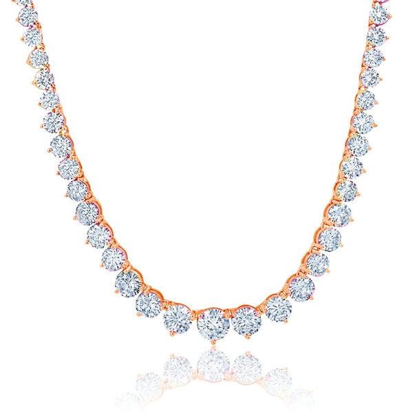 Zoë Chicco 14k Gold 5 Graduated Diamond Bezel Necklace – ZOË CHICCO