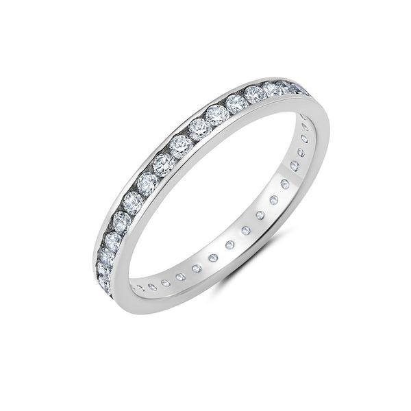 Cubic zirconia anniversary band shops