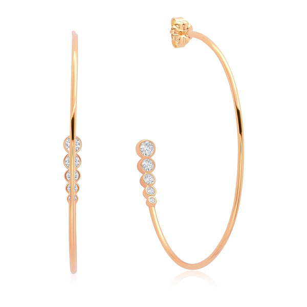 Graduated hoop deals earring set