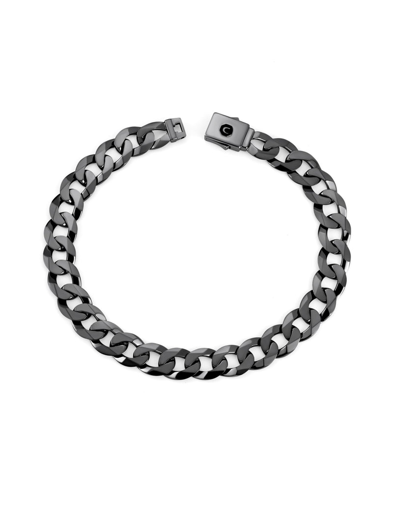 Buy Yellow Chimes Silver Stainless Steel Titanium Link Curb Chain Bracelets  for Men Online at Best Prices in India - JioMart.