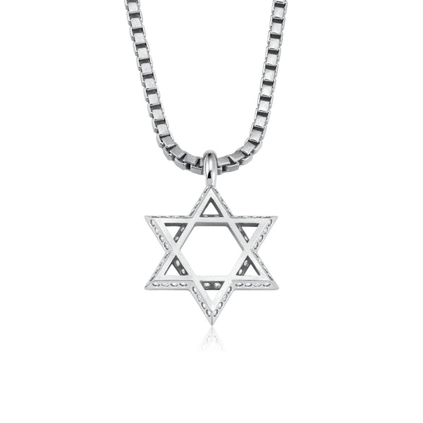 Stainless Steel Tiny Star of David Pendant Necklace Men Beads Chain On Neck  Women Girl Jewish Jewelry Party Gift - AliExpress