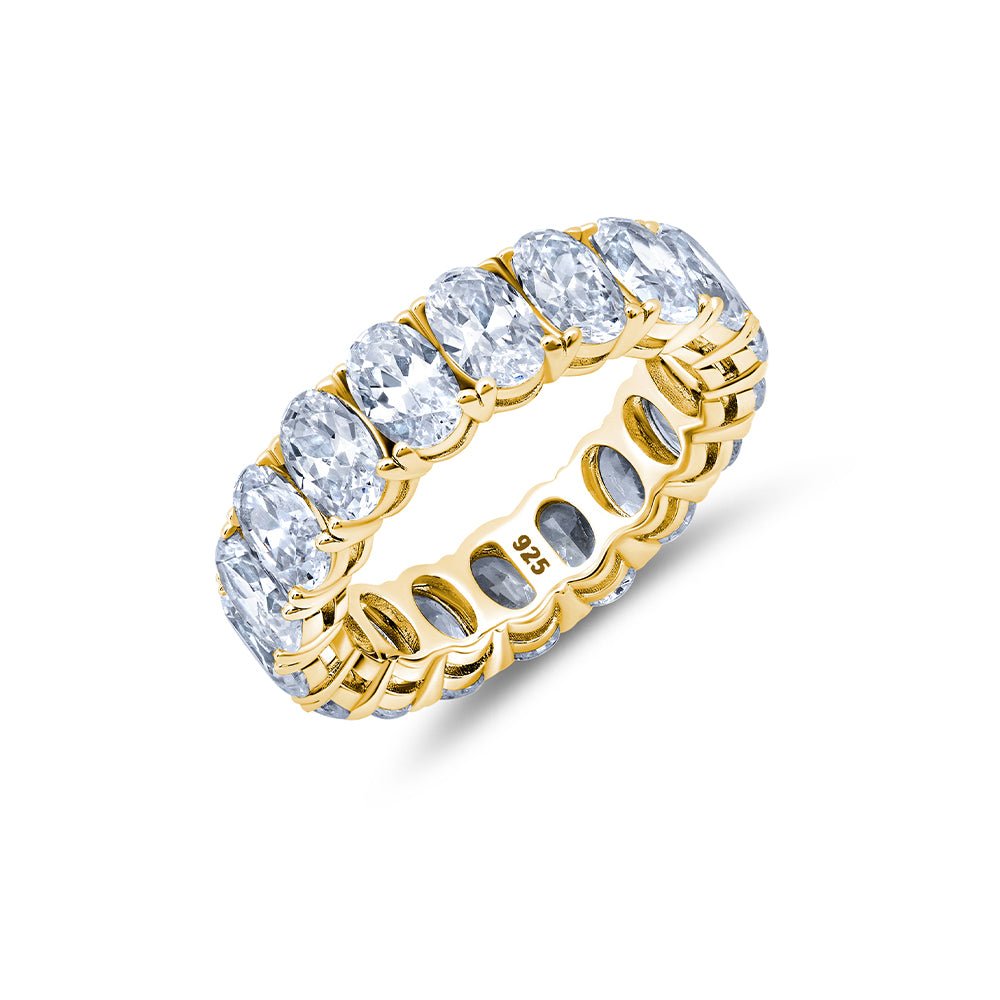 Oval Cut Eternity Band Ring - CRISLU