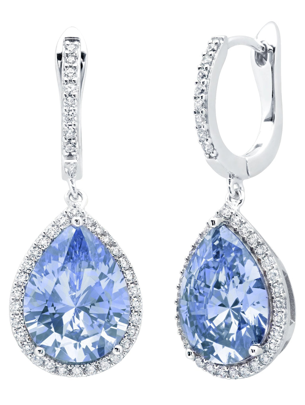 Color Changing Cubic Crystal Earrings | Earring | Blue Dark Blue